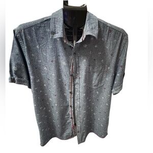 Best in Show by Tranquility Mayhem bulldog Button Down L mt22